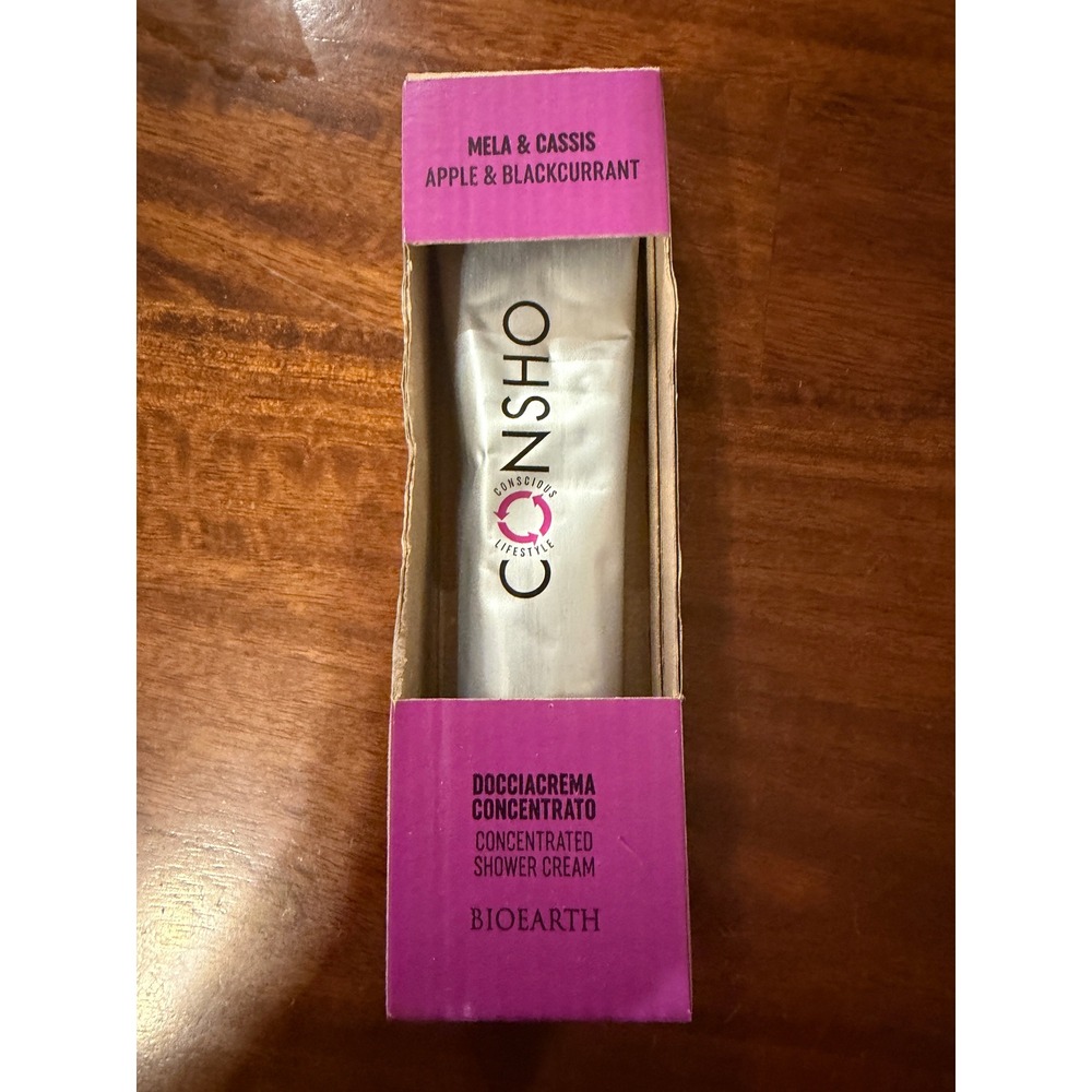 Bioearth Consho Concentrated Shower Cream Apple & Blackcurrant 100ml Vegan Italy